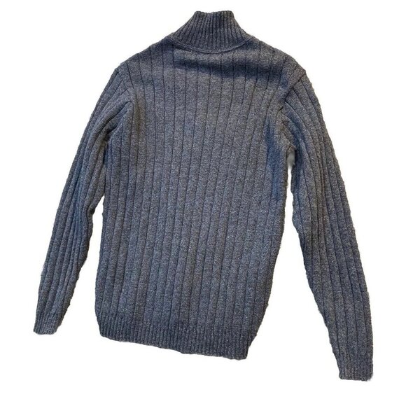Oscar De La Renta Mens Size‎ Large 1/4 Zip Pullover Sweater Long Sleeve Blue - Picture 2 of 8